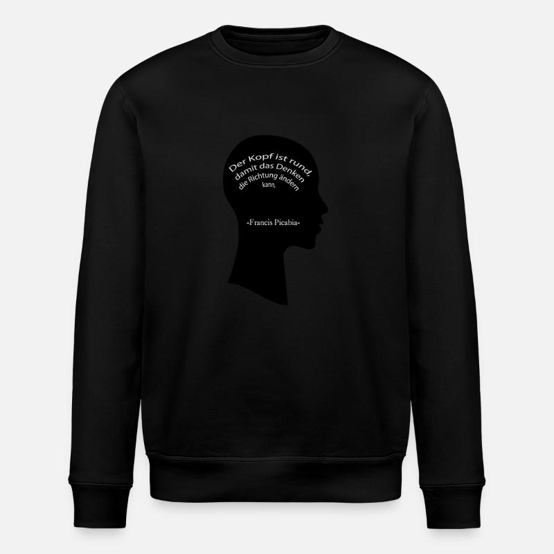 der_kopf_ist - Stanley/Stella Unisex Bio-Sweatshirt ROLLER - Schwarz