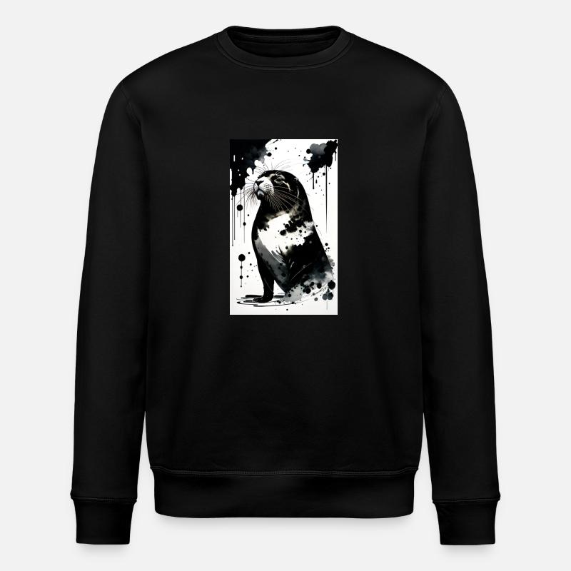Adorable délice de phoque - Sweat bio ROLLER Stanley/Stella Unisexe - noir