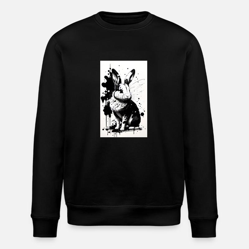 Lapin mignon - Sweat bio ROLLER Stanley/Stella Unisexe - noir