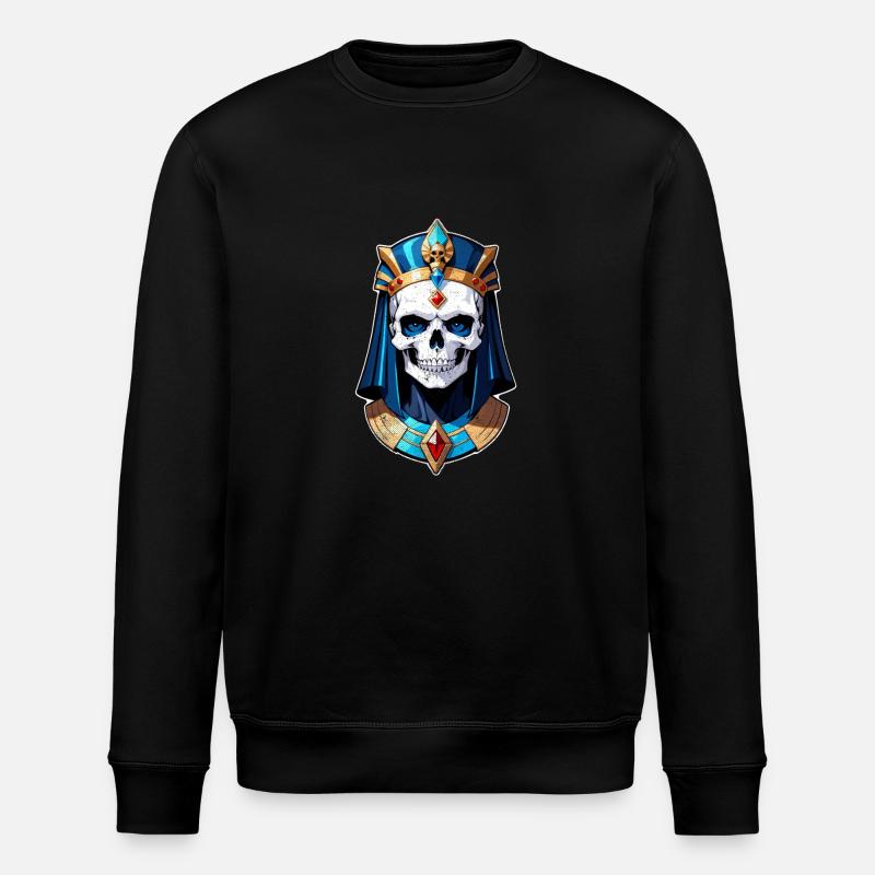 Pharaoh- Mummy - Egypt - Stanley/Stella ROLLER Unisex Organic Sweatshirt - black
