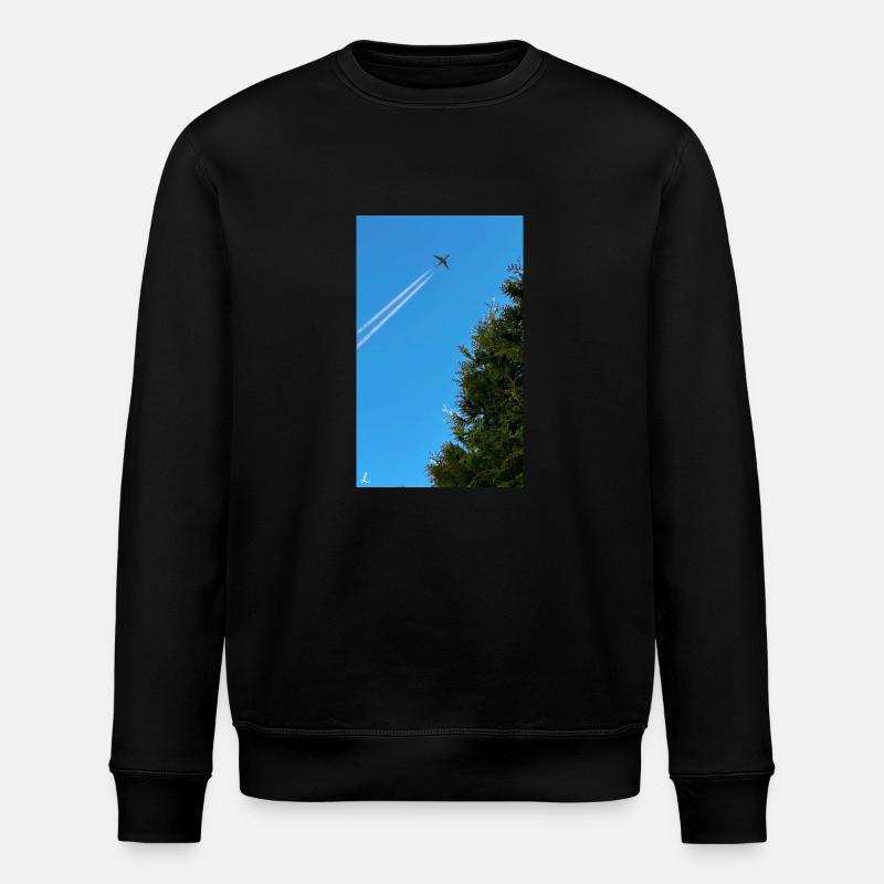 Plane - Stanley/Stella Unisex Bio-Sweatshirt ROLLER - Schwarz