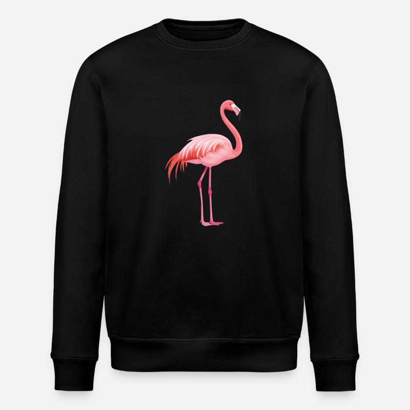Flamingo - Stanley/Stella Unisex Bio-Sweatshirt ROLLER - Schwarz