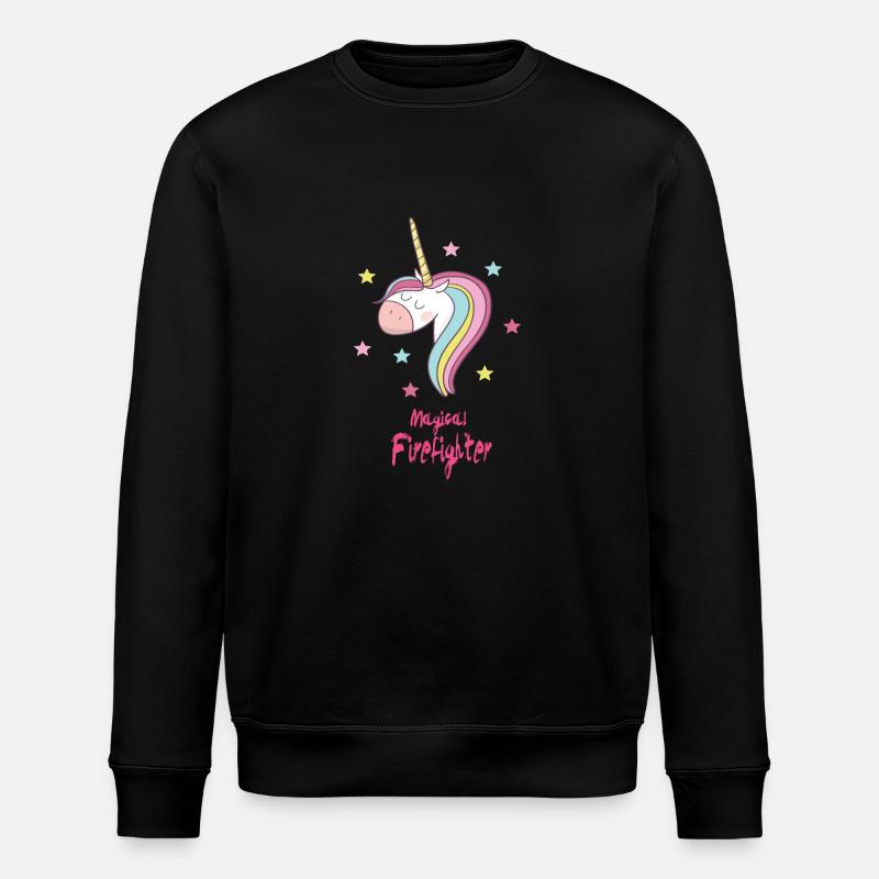 Magical Firefighter - Stanley/Stella Unisex Bio-Sweatshirt ROLLER - Schwarz