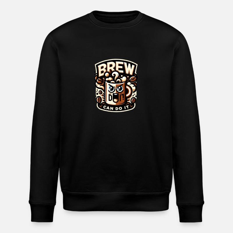 Brew peut le faire - Sweat bio ROLLER Stanley/Stella Unisexe - noir