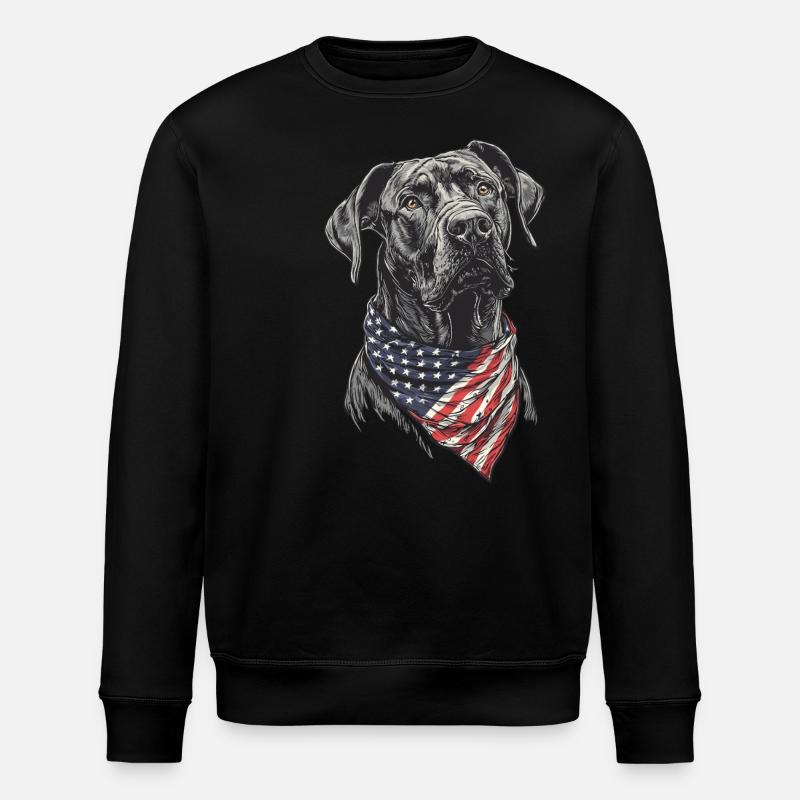 Deutsche Dogge - Stanley/Stella Unisex Bio-Sweatshirt ROLLER - Schwarz