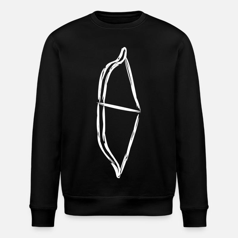 Croquis d’arc - Sweat bio ROLLER Stanley/Stella Unisexe - noir