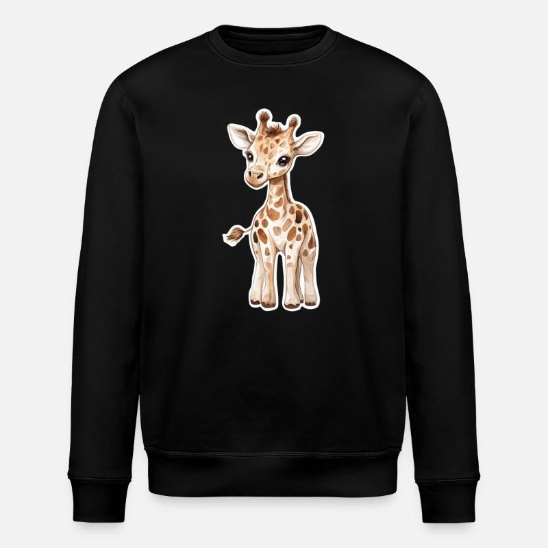 Giraffe - Stanley/Stella Unisex Bio-Sweatshirt ROLLER - Schwarz