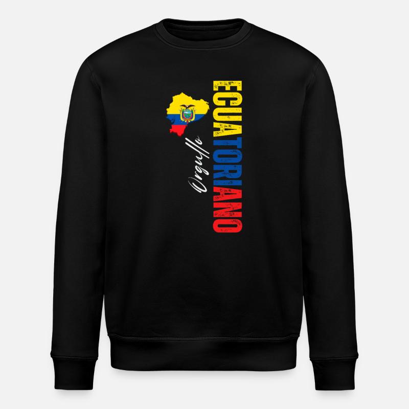 Orgueil équatoryen, design vertical - Sweat bio ROLLER Stanley/Stella Unisexe - noir