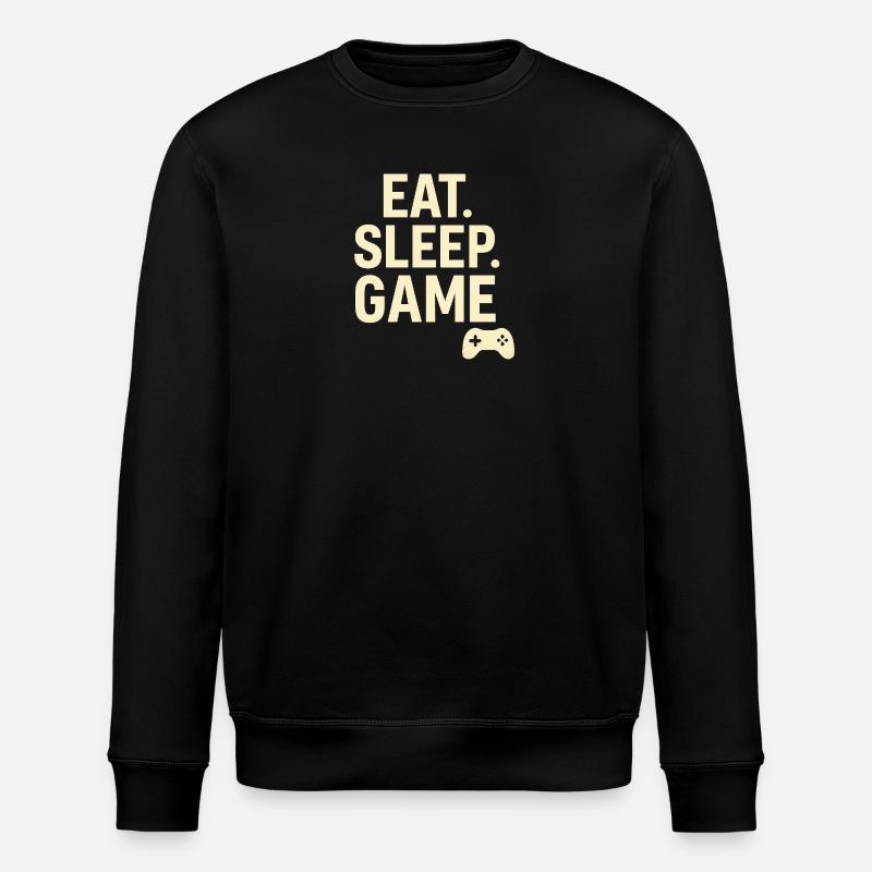 Manette de jeu Eat Sleep - Sweat bio ROLLER Stanley/Stella Unisexe - noir