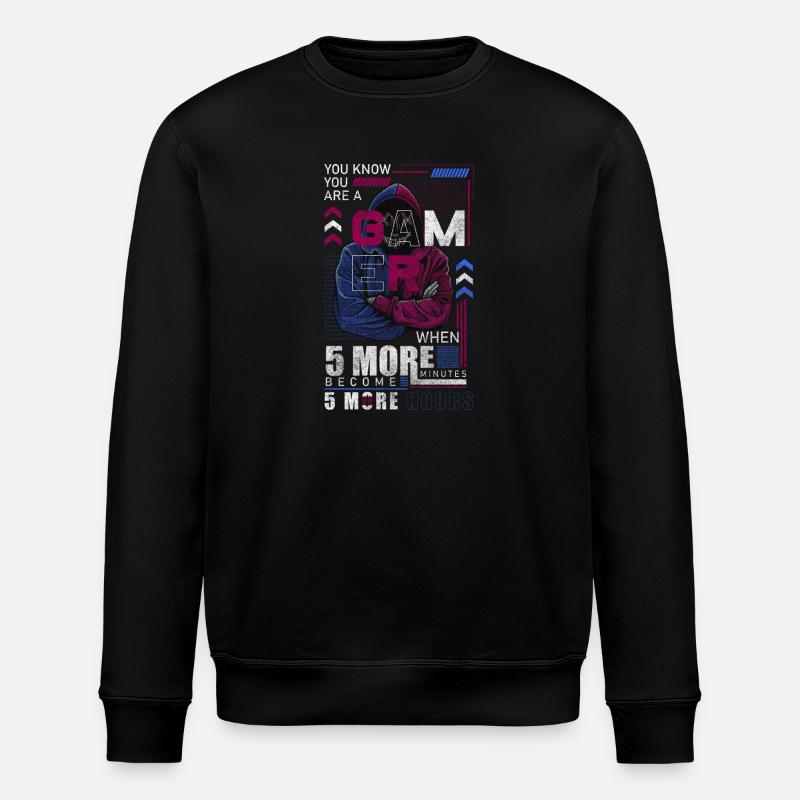 Manette de jeu Gaming Nerd - Sweat bio ROLLER Stanley/Stella Unisexe - noir