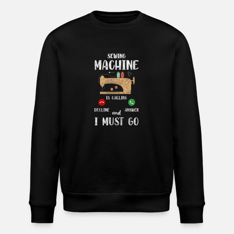 Kleidung Mode Nähmaschine - Stanley/Stella Unisex Bio-Sweatshirt ROLLER - Schwarz