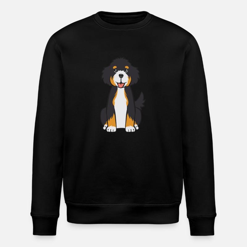 Bernedoodle Hund - Stanley/Stella Unisex Bio-Sweatshirt ROLLER - Schwarz