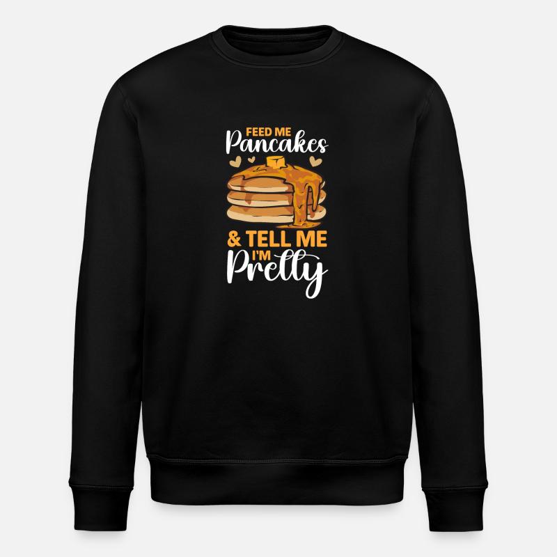 Pancake Breakfast Pancakes - Stanley/Stella ROLLER Unisex Organic Sweatshirt - black
