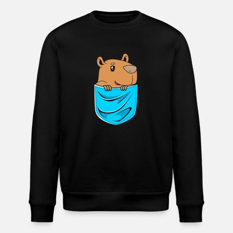Capybara - Stanley/Stella Unisex Bio-Sweatshirt ROLLER - Schwarz