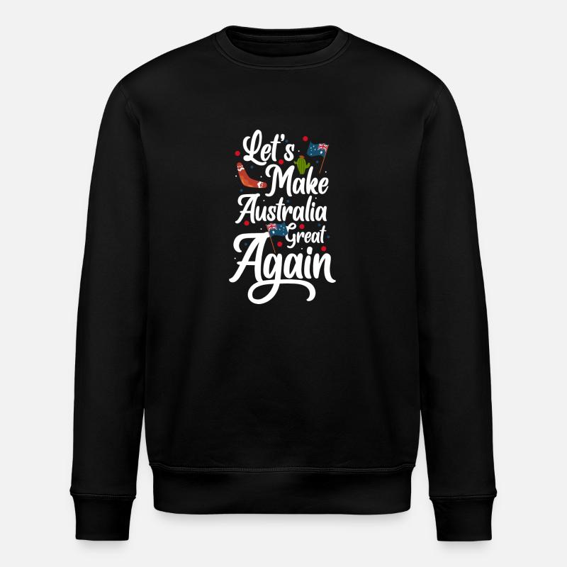 Flag State Metropolis - Stanley/Stella ROLLER Unisex Organic Sweatshirt - black