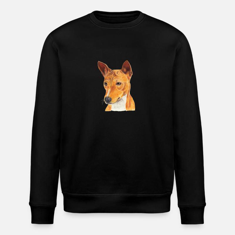 Basenji - Stanley/Stella Unisex Bio-Sweatshirt ROLLER - Schwarz