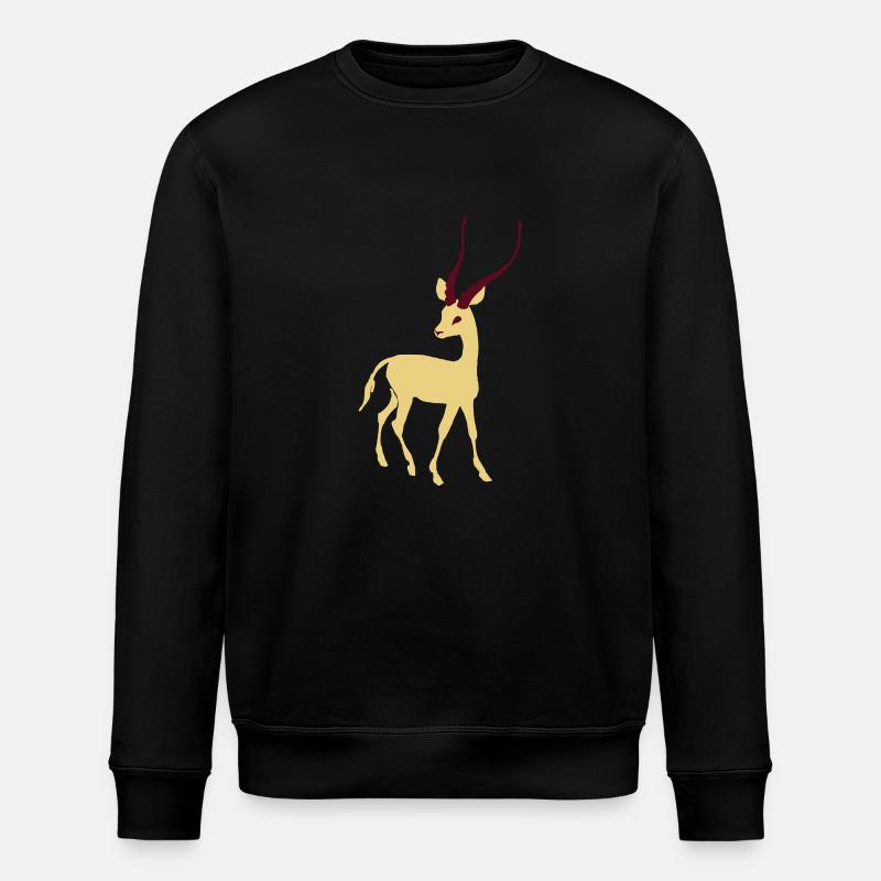 Gazelle - Stanley/Stella Unisex Bio-Sweatshirt ROLLER - Schwarz