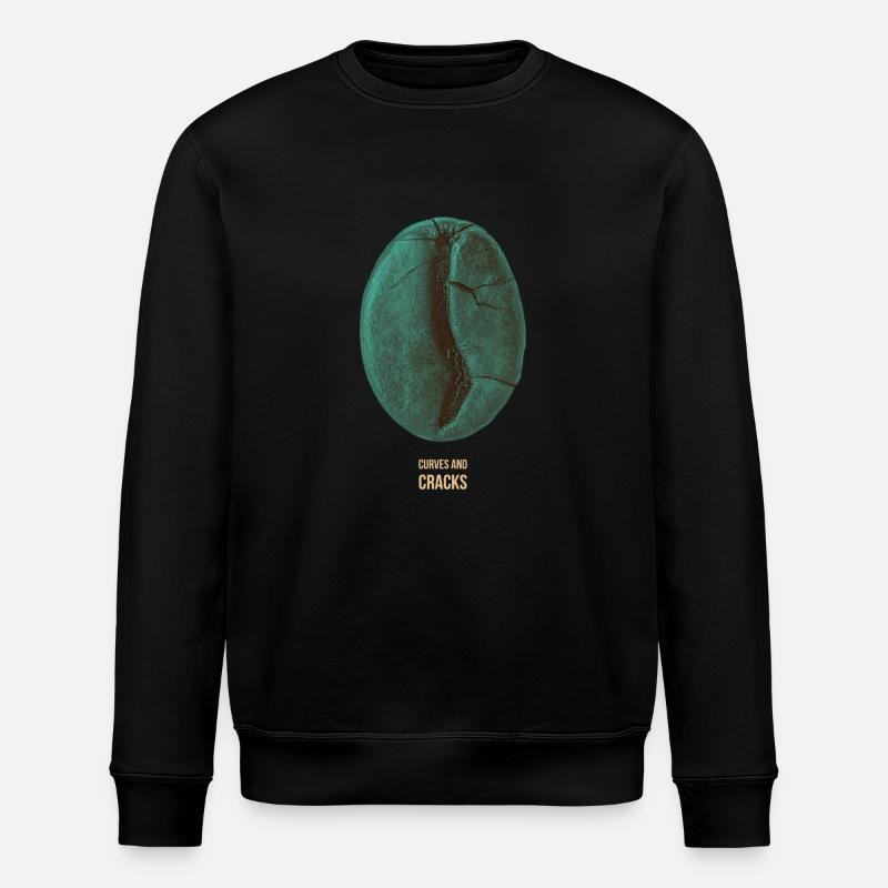 Curves & Cracks - Stanley/Stella Unisex Bio-Sweatshirt ROLLER - Schwarz