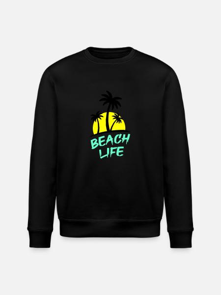 beach life - Stanley/Stella Unisex Bio-Sweatshirt ROLLER - Schwarz