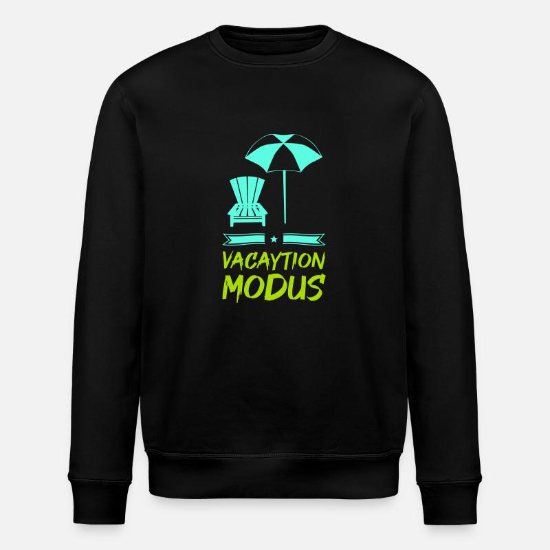 vacation modus - Stanley/Stella Unisex Bio-Sweatshirt ROLLER - Schwarz
