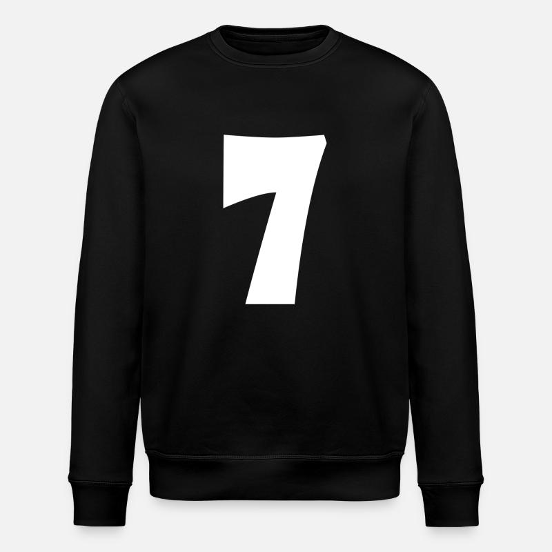 Sieben - Stanley/Stella Unisex Bio-Sweatshirt ROLLER - Schwarz