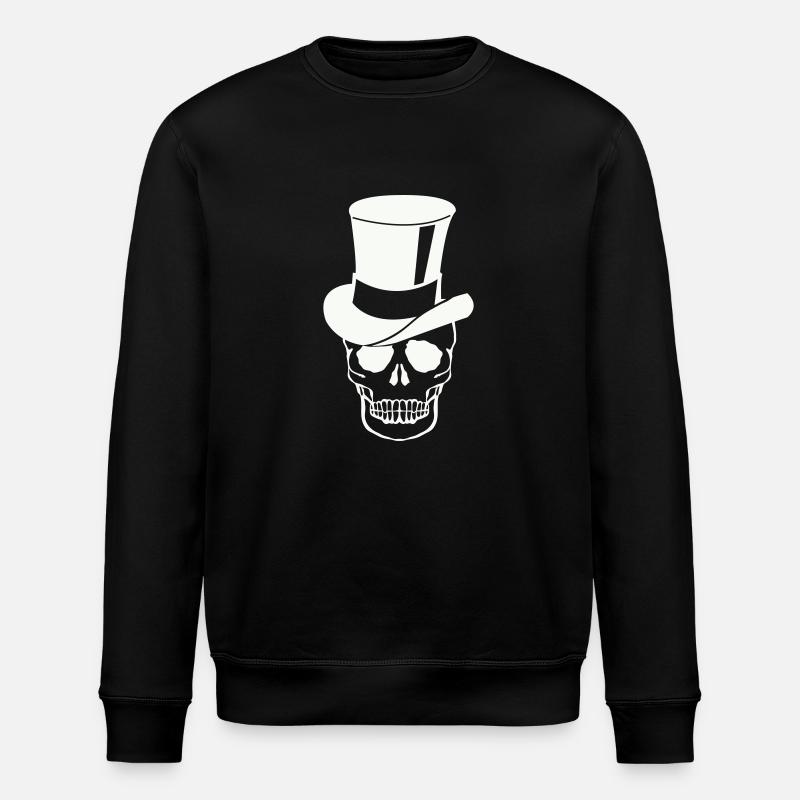 Skull Zylinder - Stanley/Stella Unisex Bio-Sweatshirt ROLLER - Schwarz