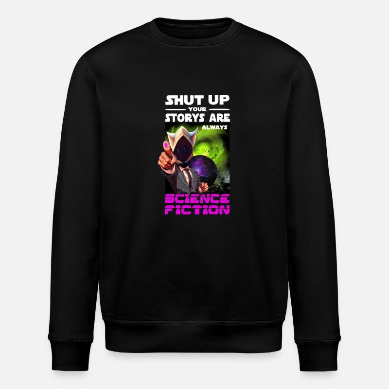 Science Fiction Spruch - Stanley/Stella Unisex Bio-Sweatshirt ROLLER - Schwarz