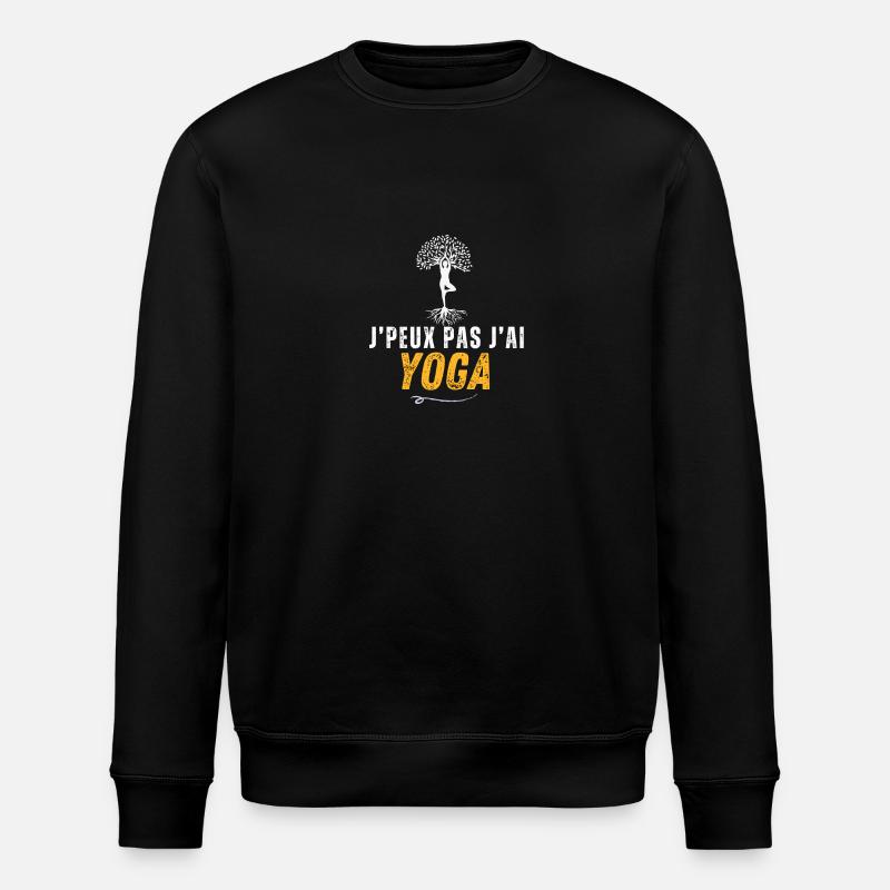 Je peux pas yoga - Sweat bio ROLLER Stanley/Stella Unisexe - noir