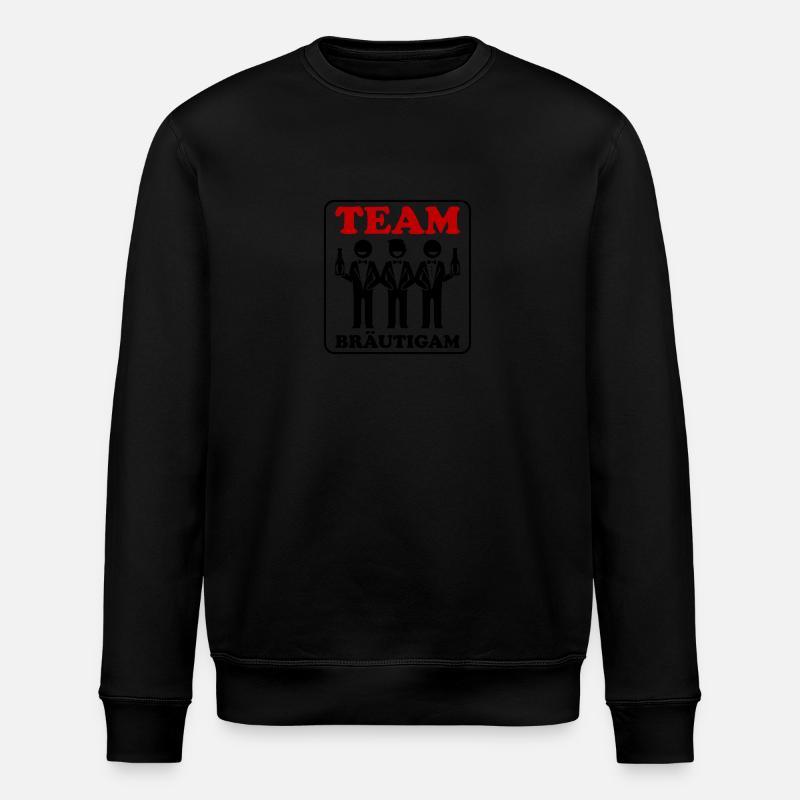 Hochzeit Bräutigam Party - Stanley/Stella Unisex Bio-Sweatshirt ROLLER - Schwarz