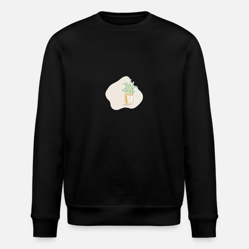 Plante en pot - Sweat bio ROLLER Stanley/Stella Unisexe - noir
