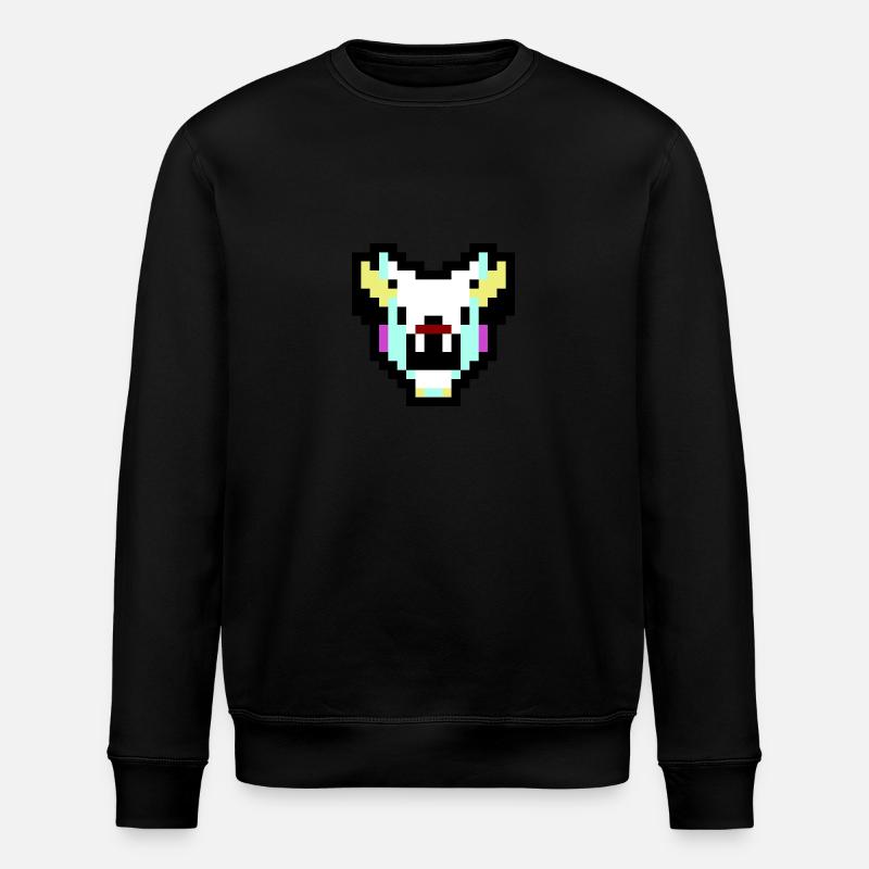 Pixel Hase - Stanley/Stella Unisex Bio-Sweatshirt ROLLER - Schwarz