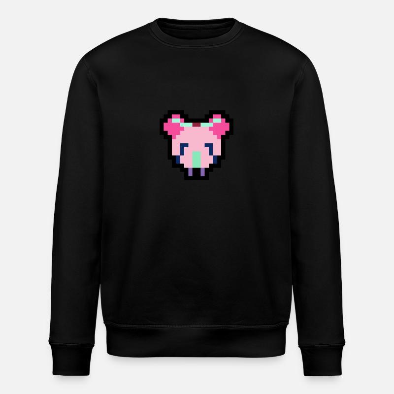 Pixel Maus - Stanley/Stella Unisex Bio-Sweatshirt ROLLER - Schwarz