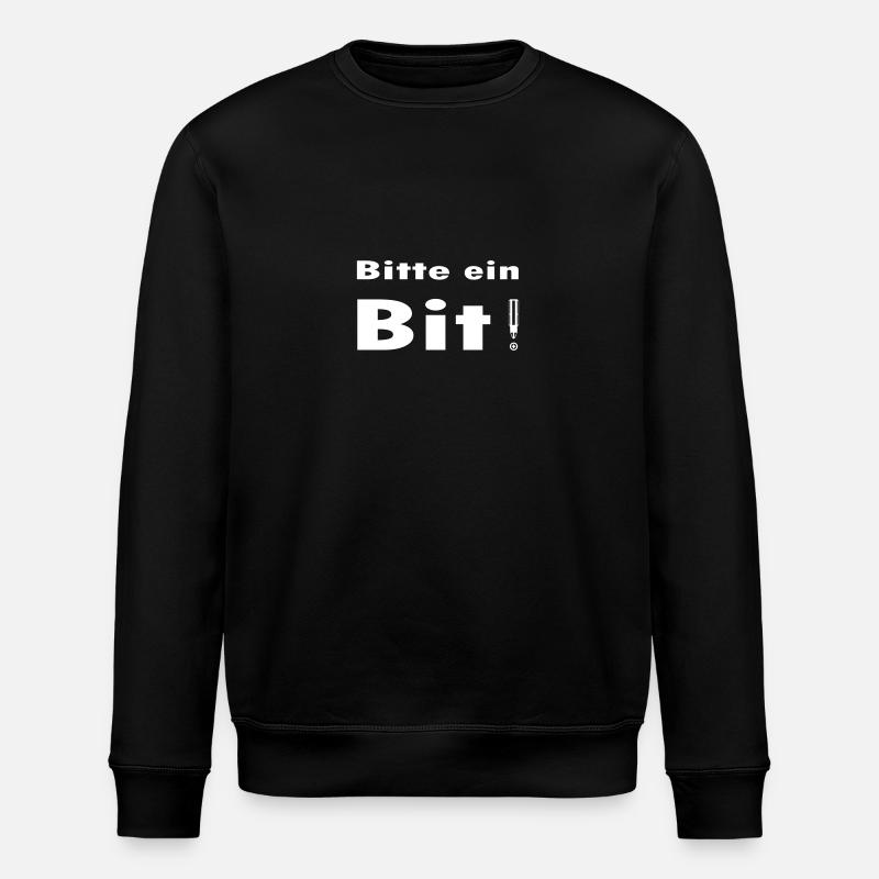 Bitte ein Bit - Stanley/Stella Unisex Bio-Sweatshirt ROLLER - Schwarz