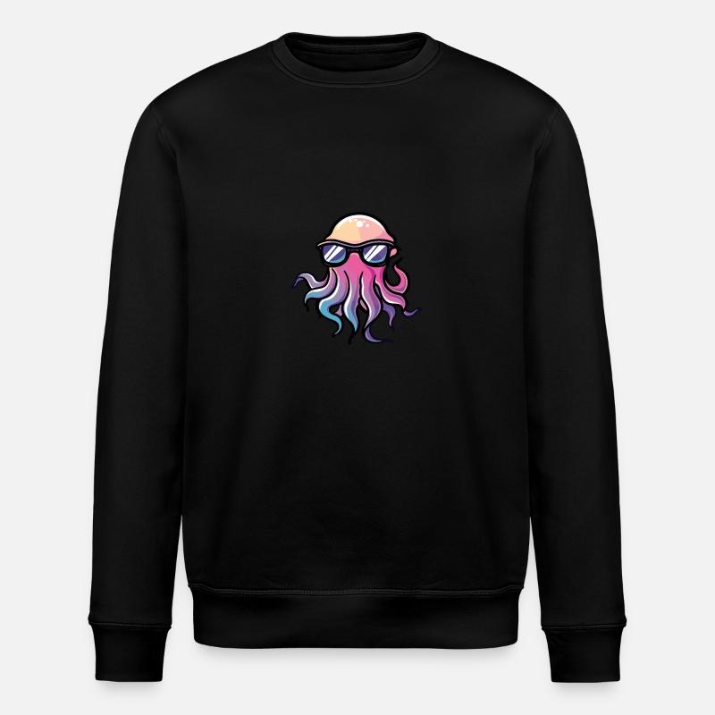 Qualle Cool Tier - Stanley/Stella Unisex Bio-Sweatshirt ROLLER - Schwarz