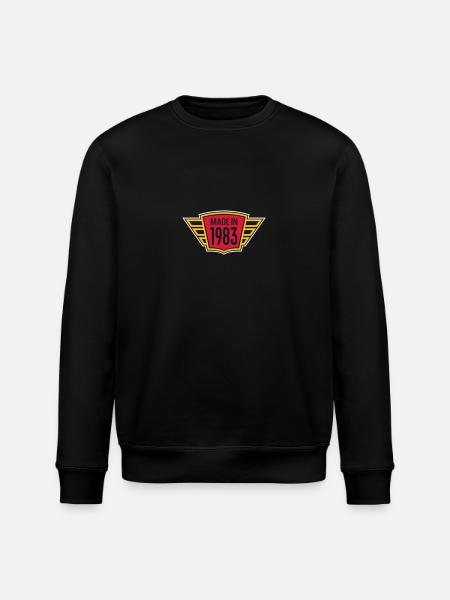 Made In 1983 - Stanley/Stella ROLLER Unisex Organic Sweatshirt - black