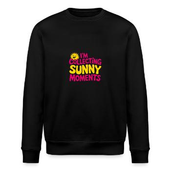 Sunny Summer Moments Vibes Summer Sun - Stanley/Stella ROLLER Unisex Organic Sweatshirt - black - Front - Nik (191cm)