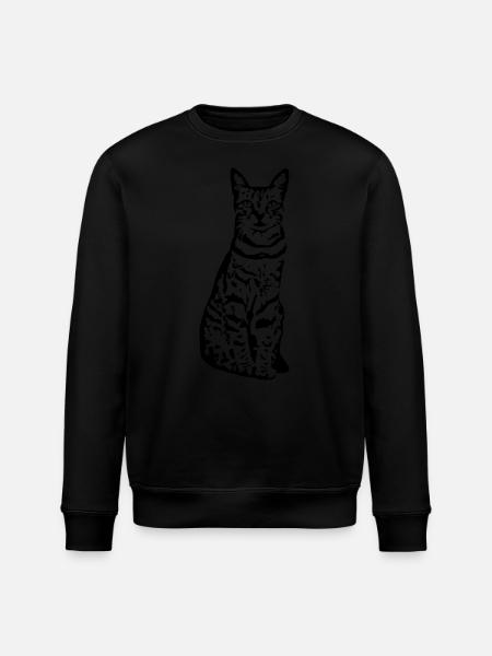 Cat Cat Black Kitten - Stanley/Stella ROLLER Unisex Organic Sweatshirt - black