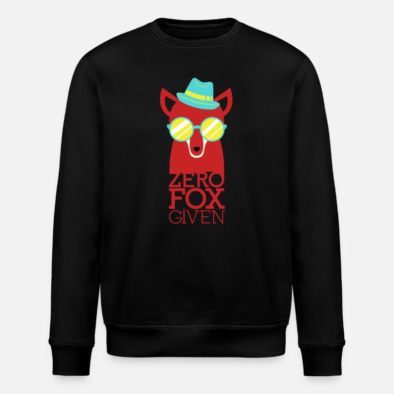 Cool fox - Stanley/Stella ROLLER Unisex Organic Sweatshirt - black
