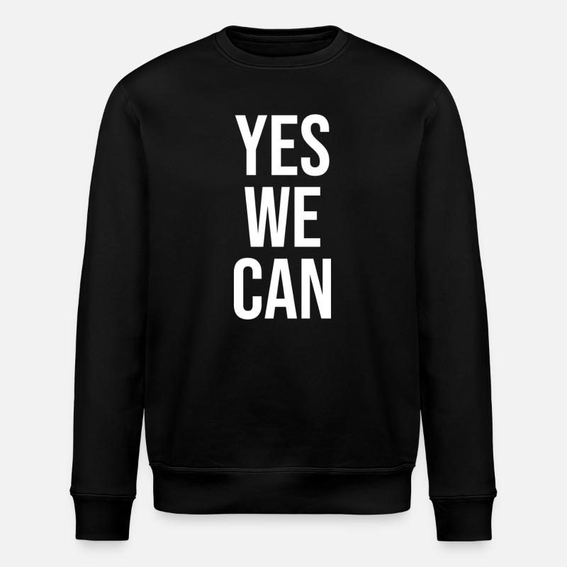 Ja wir können - Stanley/Stella Unisex Bio-Sweatshirt ROLLER - Schwarz