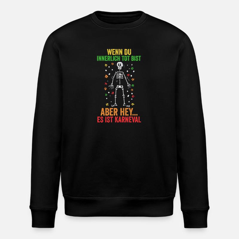 Costume de carnaval Carnaval - Sweat bio ROLLER Stanley/Stella Unisexe - noir