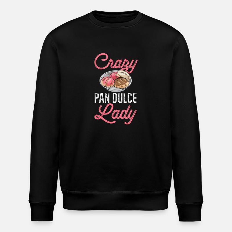 Concha Hispanic Mexican Pan Dulce - Stanley/Stella ROLLER Unisex Organic Sweatshirt - black