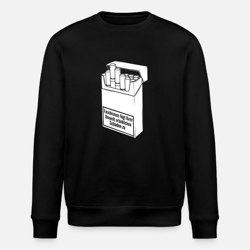 Faschismus gefärdet - Stanley/Stella Unisex Bio-Sweatshirt ROLLER - Schwarz