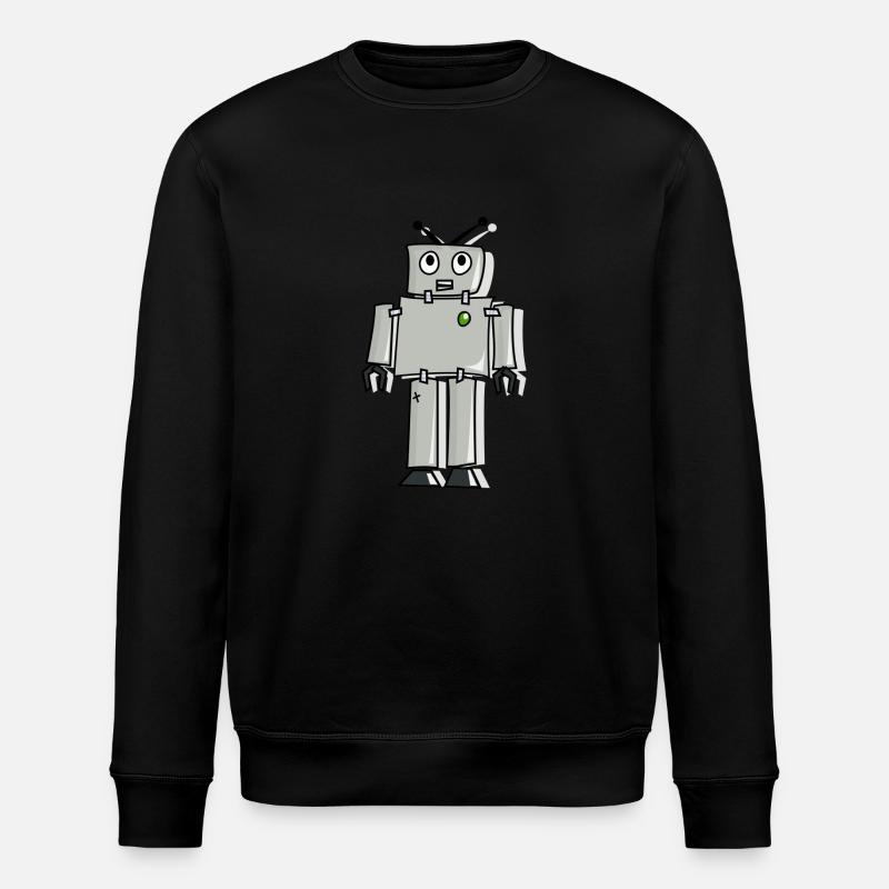 robot - Sweat bio ROLLER Stanley/Stella Unisexe - noir