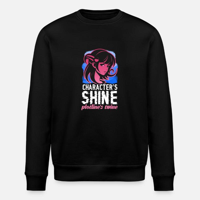Character´s Shine plotline´s twine - Stanley/Stella Unisex Bio-Sweatshirt ROLLER - Schwarz