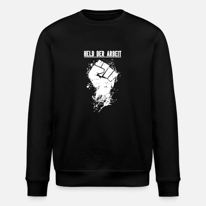 Held der Arbeit Faust Weiß - Stanley/Stella Unisex Bio-Sweatshirt ROLLER - Schwarz