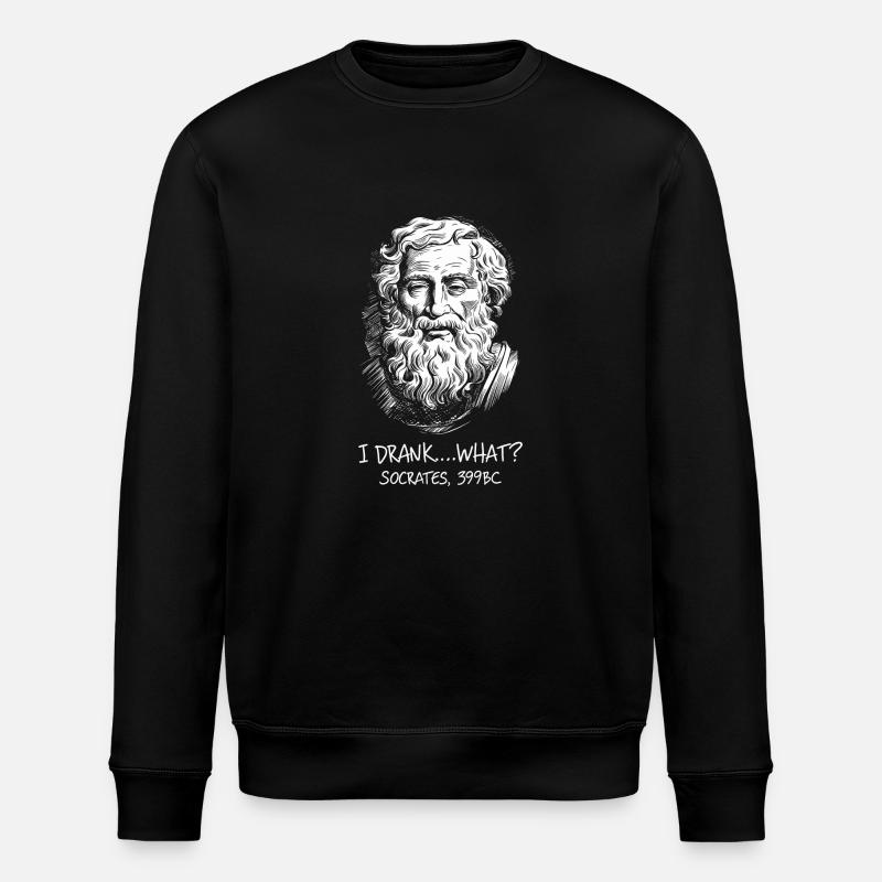L’humour philosophique pour les penseurs - Sweat bio ROLLER Stanley/Stella Unisexe - noir