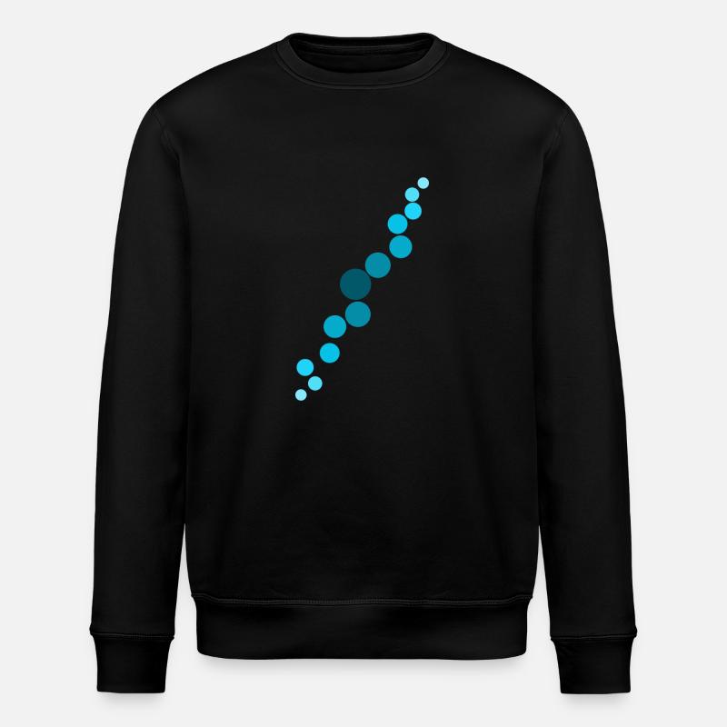 Blue bubbles - Stanley/Stella ROLLER Unisex Organic Sweatshirt - black