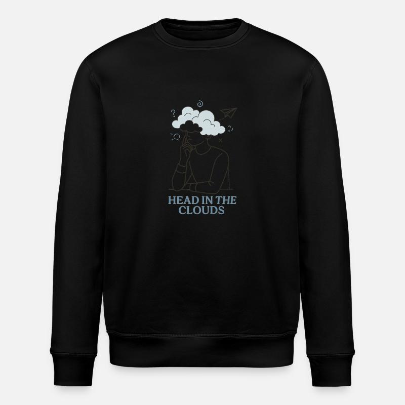La tête dans les nuages - Sweat bio ROLLER Stanley/Stella Unisexe - noir
