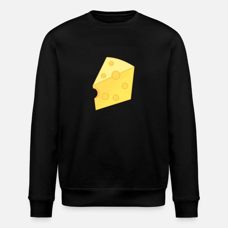 cheese - Stanley/Stella ROLLER Unisex Organic Sweatshirt - black