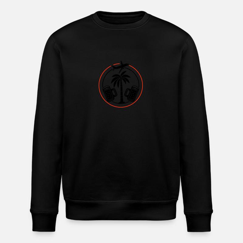 Bière, Palmiers, Vacances, Avion - Sweat bio ROLLER Stanley/Stella Unisexe - noir